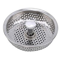 Grandiy Stainless Steel Basket Tools Drain Plug Filter Strainer Sink Floor Basin Cover,Full Hole