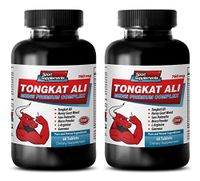 Testosterone Booster Evolution Nutrition - TONGKAT ALI Premium Complex - Muira puama bark Powder - 2 Bottle (120 Tablets)