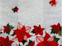 Pack Of 100, 5 X 3 X 11" 1.2 Mil Winter Rose Christmas Print Cello Bags 5 Cups Made In USA