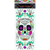 Unique Cellophane Day of The Dead 11.5" Favor Bags, Transparent, 20 CT