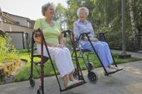 Walker Sling Foot Rest (Blue, for Open Handled Walker)