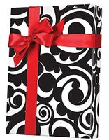Bold Scroll Gift Wrap Wrapping Paper 15ft Roll with 20 Gift Tags