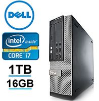 Dell Optiplex 990 Desktop SFF- Intel i7 3.1GHz , 1TB HDD, 16GB DDR3, Windows 7 Professional 64-bit (Renewed)