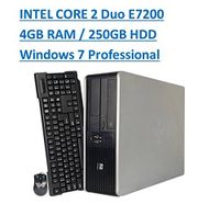 HP Windows 7 Pro Small Form Factor Desktop computer PC, Intel E7200 2.53GHz Dual-Core, 4GB RAM, 250GB SATA, Windows 7 Professional 64-Bit (Renewed)