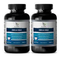 Vision Support Supplement - Omega 8060 Highly Concentrated Fish Oil - Omega 3 Pills - 2 Bottle 120 Softgels