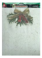 Holiday Christmas Stationery Letterhead Paper 25 Sheet Handmade Paper Look Holiday Pine Inkjet and Laser Printers