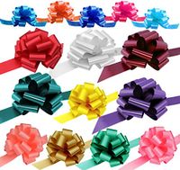 Assorted Gift Pull Bows for Christmas - Various Sizes, Set of 15, Variety Pack, Red, Blue, White, Green, Valentine's Day, Birthday, Easter, Presents, Holiday Decoration, Office, Classroom, Fundraiser