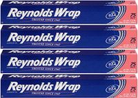 Reynolds Wrap Standard Aluminum Foil, 75 Square Feet, 4 Pack