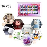 Pleasay 36 Pcs Essential Oils Set Natural Water Soluble Fragrance Essential Oil, 100 Pure Natural Aromatherapy Essential Oils for Humidifier, Massage, Aromatherapy, Skin & Hair Care, 3ML