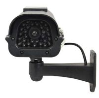 Fake Security Camera, Best Outdoor Security Camera System, Features Dummy Security Camera, Solar Powered & LED Light, Includes 2 Rechargeable AA Batteries, Satisfaction Guarantee (Black)