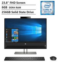 2019 HP Pavilion Premium High Performance 23.8" Full HD Screen All-in-One Desktop, Intel Core i5-8400T up to 3.30GHz, 8GB RAM, 256GB SSD, HDMI, Wireless-AC, Bluetooth 4.2, Windows 10, Black