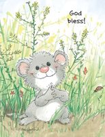Suzy's Note Card Collection Stationery, God Bless Mouse - 10872