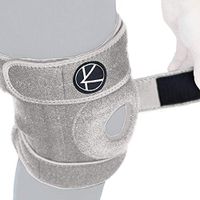 Adjustable Knee Brace Support - Plus Size Knee Brace for ACL, MCL, LCL, Sports, Meniscus Tear. Open Patella Knee Brace for Arthritis Pain and Support for Women, Men, Youth (XS / S / M / L Gray)