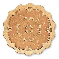 Scalloped Embossed Foil Certificate Seals, 32 Count (Bronze)