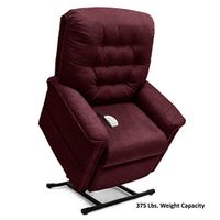 Pride LC-358S (Small) Heritage 3-Position Lift Chair with Inside Delivery and Setup Option (Cloud 9 Black Cherry, Curbside Delivery)
