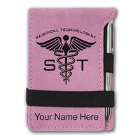 Mini Notepad, ST Surgical Technologist, Personalized Engraving Included (Pink)