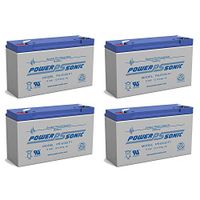 Power Sonic PS-6100 6V 12AH SLA Replacement Battery for Werker WKA6-12F2-4 Pack