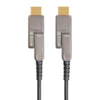 Pacroban Long4K Fiber Optic HDMI Cable 25ft with Detachable Connectors - 4K 60Hz, HDR, HDCP 2.2, Active High Speed, Slim Light