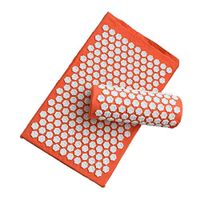 Lotus Acupuncture Massage Pads Back and Neck Pain Relief Acupressure Mat and Pillow Set Relieves Stress, Back, Neck, and Sciatic Pain