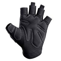 CML Home Fitness Sports Gloves Fitness Dance Training Sports Protective Gear Men and Women Half Finger Gloves Black (Pair) (Size : M)