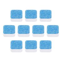 CreazyBee Washer Machine Cleaner, Washing Machine Cleaner, Descaler Deep Cleaning Remover Deodorant Durable, Finally Fresh Cleaning Sheet (Blue, 10PC)