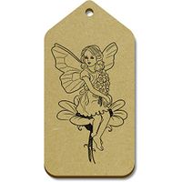 10 x Large 'Fairy Angel' Wooden Gift Tags (TG00058298)