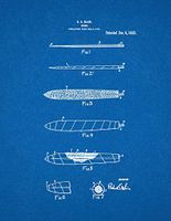 Cigar Patent Print Black Matte (13" x 19") M13296