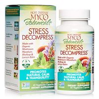 Host Defense, MycoBotanicals Stress Decompress, Promotes Natural Calm and Tranquility, Daily Mushrooms and Herb Supplement, Vegan, Organic, 60 Capsules (30 Servings)