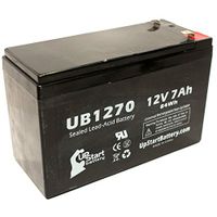 Replacement for Remco SLA1075 Battery - Replacement UB1270 Universal Sealed Lead Acid Battery (12V, 7Ah, 7000mAh, F1 Terminal, AGM, SLA) - Includes Two F1 to F2 Terminal Adapters