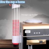 Easter Day Home Décor ， Water Dispenser Accessory Primo Side Mount Cooler Cup Hot/Cold Holder Glass Bottle - White