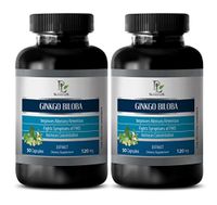 Antiviral Supplement - Ginkgo BILOBA Leaf Extract 120MG - Ginkgo Natural - 2 Bottle 100 Capsules