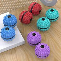 Newly Developed in 2020. One-Piece Decompression Massage Ball for Soothing Massage. Legs, Shoulders, Waist, Hands, Whole Body Handheld Massage (Autumn Leaves Yellow)