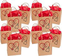 Large Nurse Kraft Paper Gift Bags (12 Pack) You’re The Best Nurse Kraft Gift Bags for Doctors Paramedics Nurses Party Favors Goody Bag Fillers and Prizes, by 4E’s Novelty