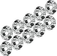 Freestyle Libre Adhesive Patch Precut Cat Design Adhesive Patches with Split Backing, Easy to Apply x 10 Pack