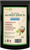Organic Male Fertility Tea, Testosterone Booster for Men| Horny Goat Weed for Men with Ashwagandha and Ginko Biloba| Made in USA