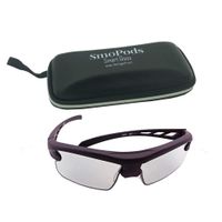 Solar Power LCD Smart Glasses Automatical Adjust Transmittance According to Light Intensity UVA UVB Protection (Black_Solid)