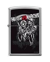 Zippo Sons of Anarchy Grim Reaper Brushed Chrome Pocket Lighter