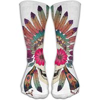 PIE Socks Unisex Calavera Tattoo Skull Men's Sports Athletic Compression Football Winter Warm Funny Cute Novelty Cotton Calf Socks For Mens&Womens
