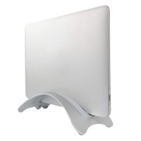 kilofly Arc Universal Adjustable Silver Aluminum Vertical Laptop Desk Stand
