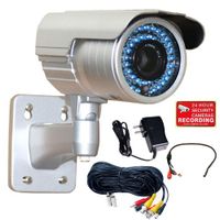 VideoSecu 1/3" Pixim DPS Sensor CCTV IR Day Night Outdoor Zoom Bullet Security Camera High Resolution WDR OSD 690TVL IR-Cut Filter 4-9mm Varifocal Lens with Cable and Power Supply BZT