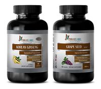 Weight Loss Pills - Korean Ginseng - Grape Seed Extract - Combo - red maca Root - (2 Bottles Combo)