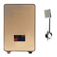 Boquite Water Heater, Instant Water Heater, 6500W Tankless Instant Electric Hot Water Heater Shower for Home Bathroom with Shower Head