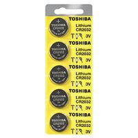 Toshiba CR2032 Battery 3V Lithium Coin Cell (50 Batteries)