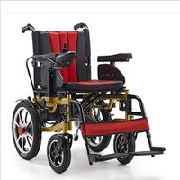 WLY Disabled Electric Wheelchair 4 Wheel Scooter 20A Lithium Battery / 500W Motor Folding Portable Auxiliary Intelligent Double Drive Wheelchair