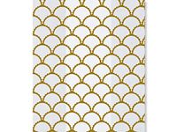100ct Gold"Cottage Scallops" 4x2x9" Medium Cello Cellophane Treat Food Snack Bags