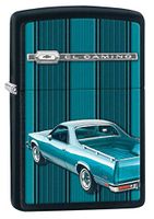 Zippo Lighter: Chevrolet El Camino - Black Matte 80667