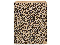 Paper Merchandise Bags - 12x15" Leopard Paper Merchandise Bags 35lb 100% Recycled (500 Bags) - WRAPS-MB3LP