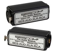 Sescom AUD-XLR-RCA 1 Channel XLR to RCA Balanced To Unbalanced Audio Converter