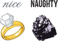 HomArt Large Decorative Naughty or Nice Matches