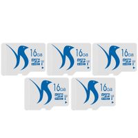 FATTYDOVE Micro SD Card 16GB 5-Pack Micro SDHC Card with MicroSD Adapter High Speed Memory Card Class 10 UHS-3 (16GB U3 5 Pack)